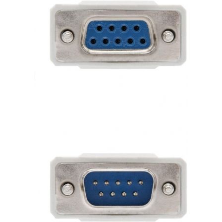 Nanocable Cable Serie RS232 DB9 Macho a DB9 Hembra 3m Beige